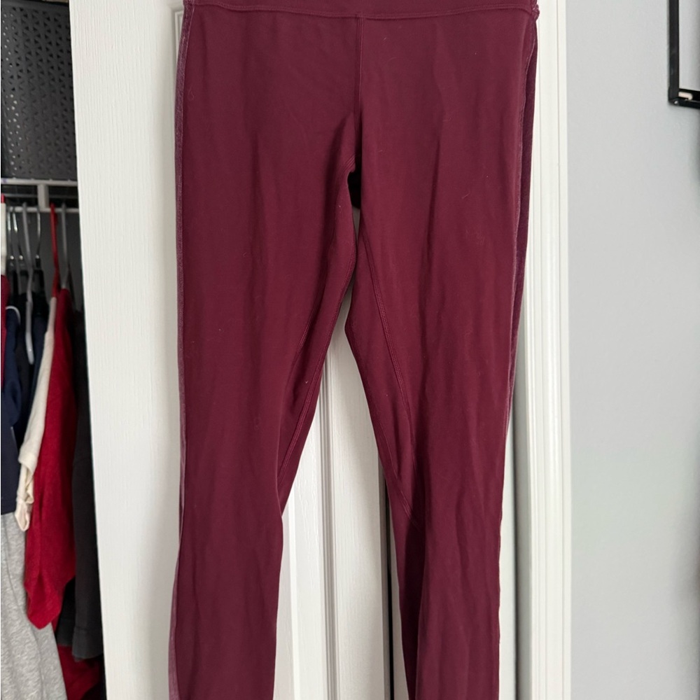 Lululemon Athletica Burgundy Leggings